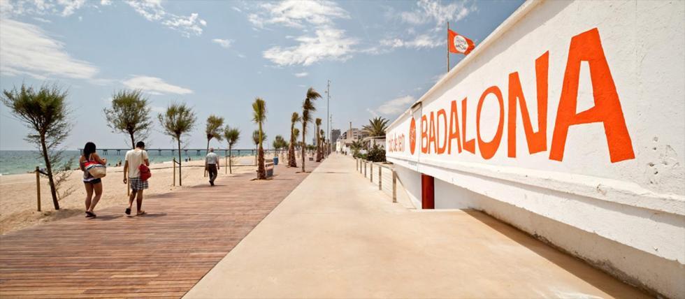 Barcelona Badalona Playa Terraza Apartman Kültér fotó