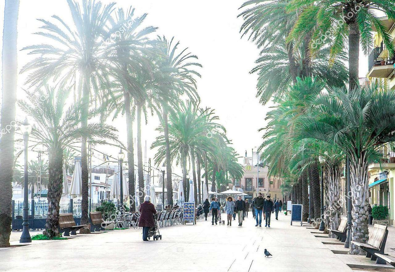 Barcelona Badalona Playa Terraza Apartman Kültér fotó